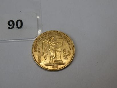 Gold coin - France - 20 Francs Génie 1891...