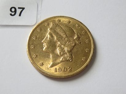 Gold coin - USA - 20 Dollars Liberty crowned...