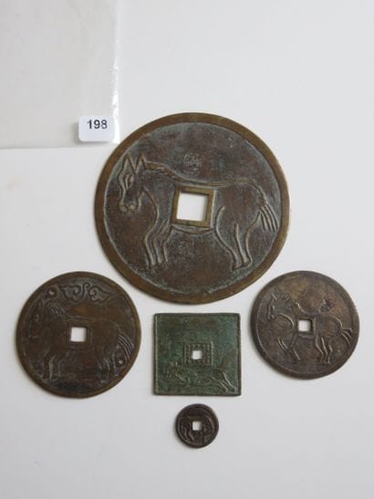 Amulettes Chinoises - Lot de 5 amulettes...