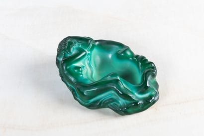 Frantisek HALAMA 1913 - 1976
Ashtray in malachite-tinted...