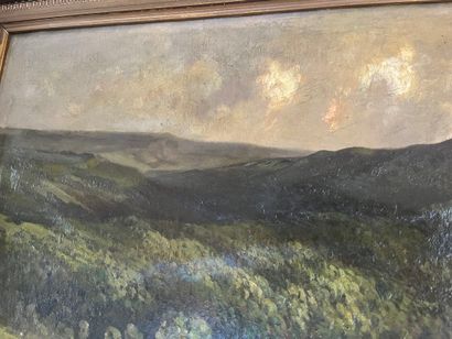 Late 19th century school
Cows in a landscape...
