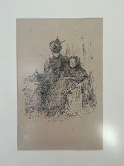 James Abbot McNeill WHISTLER, att. to 
Conversation,...
