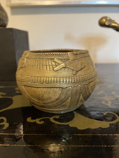 Bronze, brass and copper set including a...