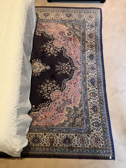 Wool mechanical carpet with polychrome decoration...