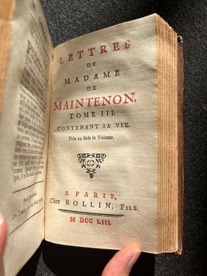 Aubigné Françoise, known as Madame de Maintenon
Lettres...