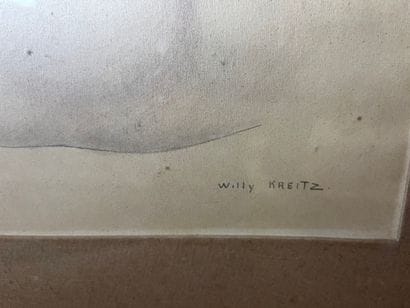 Willy KREITZ, 1903-1982
Nude 
Graphite on...