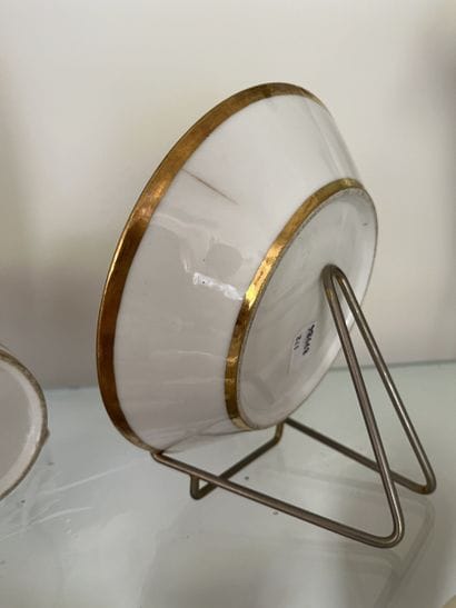 PARIS 
Porcelain litron cup and saucer, the...