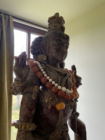 INDIA, 19th century
Shiva or divinity
Polychrome...