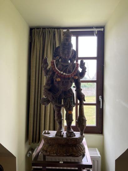 INDIA, 19th century
Shiva or divinity
Polychrome...