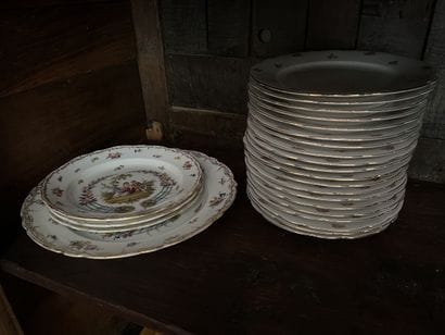 Miscellaneous tableware including 20 porcelain...