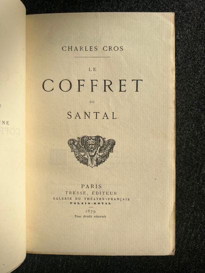 Cros Charles
Le coffret de santal. Paris:...