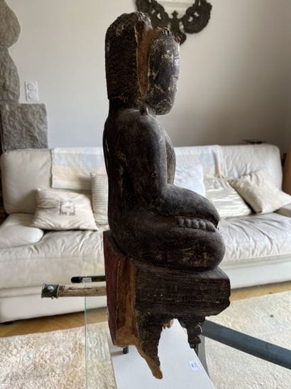 BURMA - 18th/19th century
Wooden Buddha with...