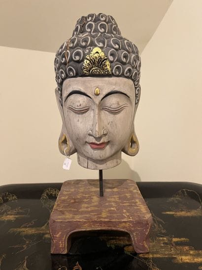 FAR EAST, 20th century
Polychrome wooden...