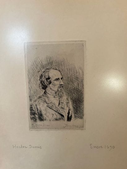 James ENSOR, att. to 
Portrait, 1890 
Etching,...