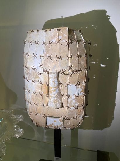 CHINA
Jade death mask 
Height 25 cm Width...