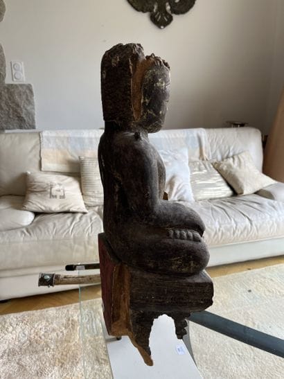 BURMA - 18th/19th century
Wooden Buddha with...