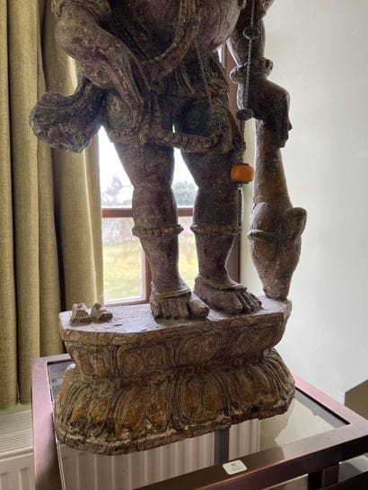 INDIA, 19th century
Shiva or divinity
Polychrome...
