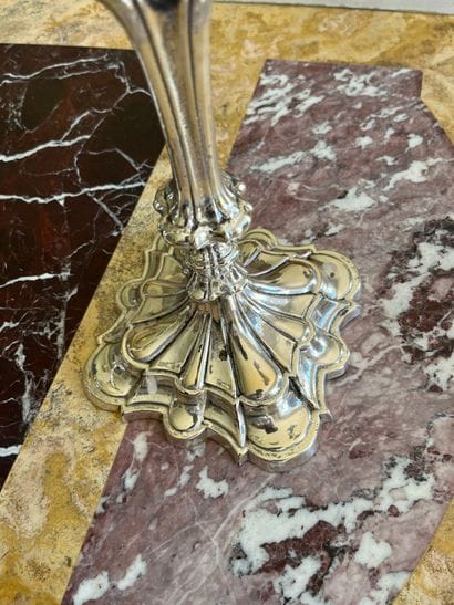 VALENTI, Spain
Pair of silver-plated three-light...