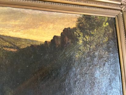 Late 19th century school
Cows in a landscape...