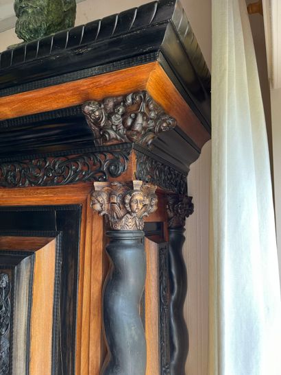 Cabinet by KUSSENKAAST in mahogany, mahogany...