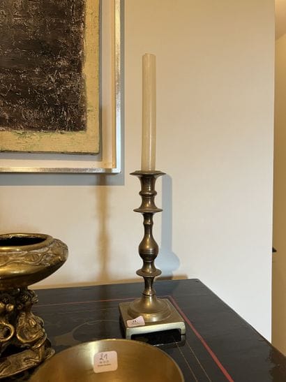 Bronze, brass and copper set including a...