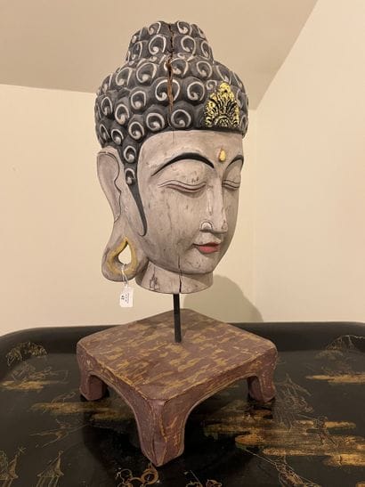 FAR EAST, 20th century
Polychrome wooden...