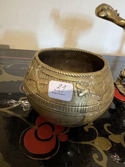 Bronze, brass and copper set including a...