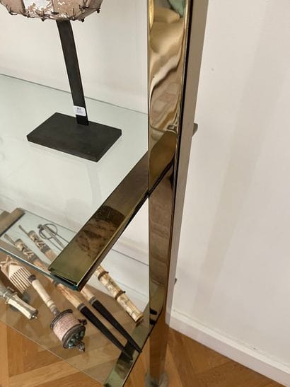 Modular, height-adjustable four-section brass...