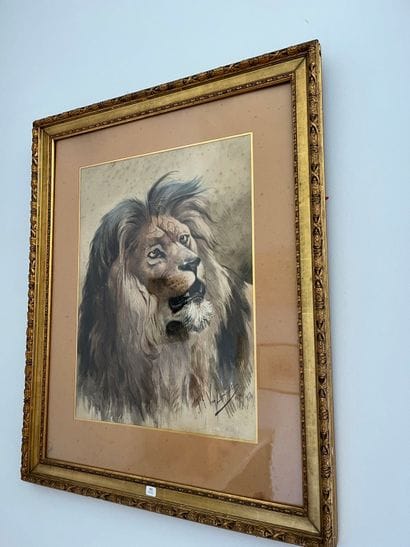 Jef Louis VAN LEEMPUTTEN, 1867-1948
Lion,...