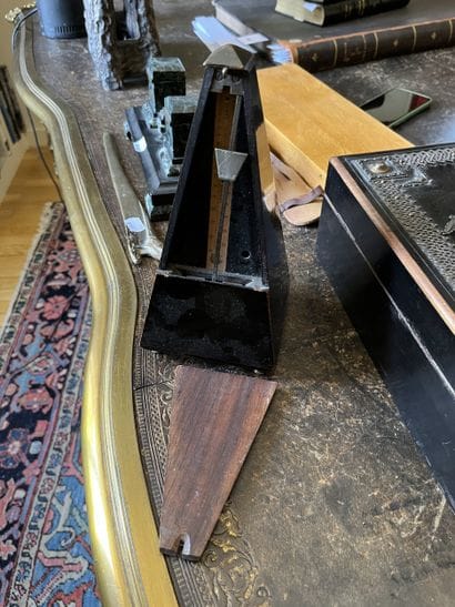 Metronome MAELZEL in blackened wood (wear)
Height...
