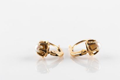 Paire de boucles d'oreilles dormeuses en...
