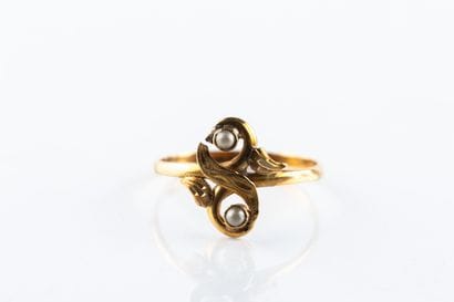 Travail français du début du XXème siècle,
Bague...