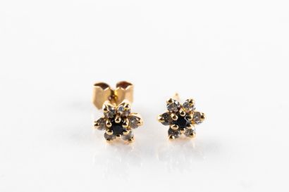 Paire de boucles d'oreilles représentant...