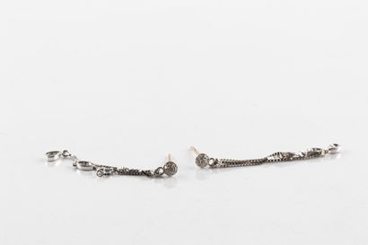 Paire de boucles d'oreilles pendantes en...