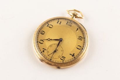 Montre de poche en or n°1505 - vers 1930....