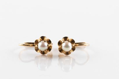 Paire de boucles d'oreilles dormeuses en...