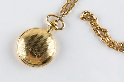 Montre pendentif, savonnette CLYDA, en plaqué...