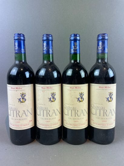 10 btls Château Citran 1995 - Haut-Médoc...