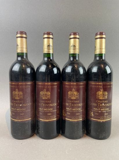 4 btls Château Larose-Trintaudon 2001 - Haut-Médoc...