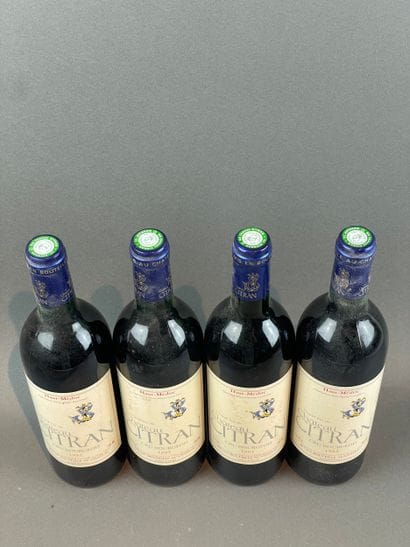 10 btls Château Citran 1995 - Haut-Médoc...