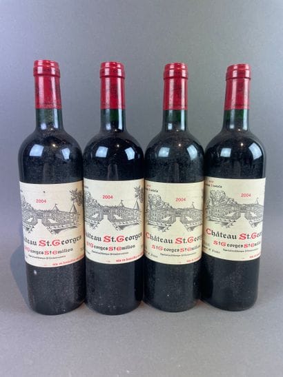 4 btls Château Saint-Georges 2004 - Saint-Georges...