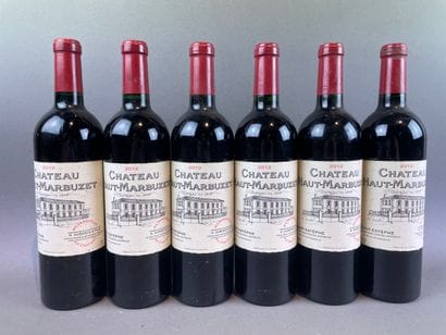 6 btls Château Haut-Marbuzet 2012 - Sain...