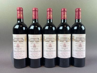 11 btls Château de l'Hospital 2004 - Graves...