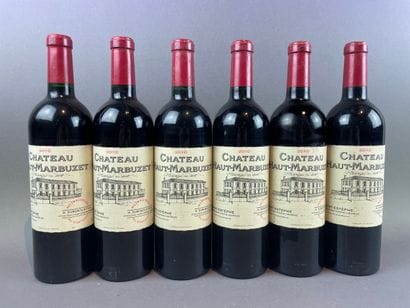 6 btls Château Haut-Marbuzet 2010 - Sain...