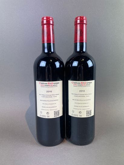 2 btls Château Saint-Georges 2010 - Saint-Georges...