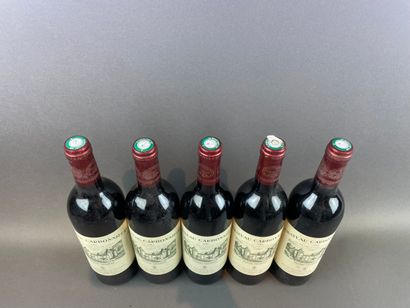 5 btls Château Carbonnieux 2002 - Pessac-Léognan...