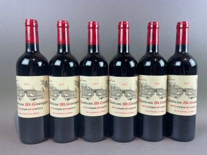 6 btls Château Saint-Georges 2011 - Saint-Georges...
