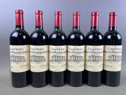 6 btls Château Haut-Marbuzet 2011 - Sain...