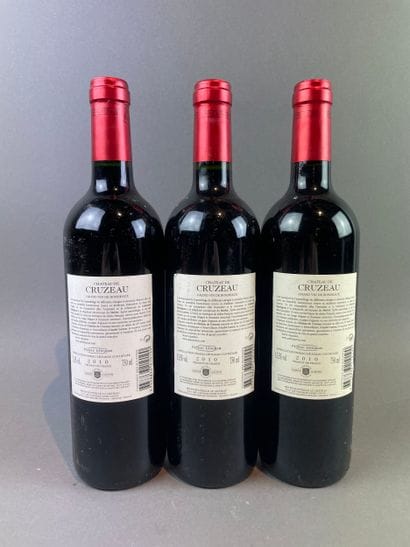 9 btls Château de Cruzeau 2010 - Pessac-...