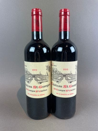 2 btls Château Saint-Georges 2010 - Saint-Georges...